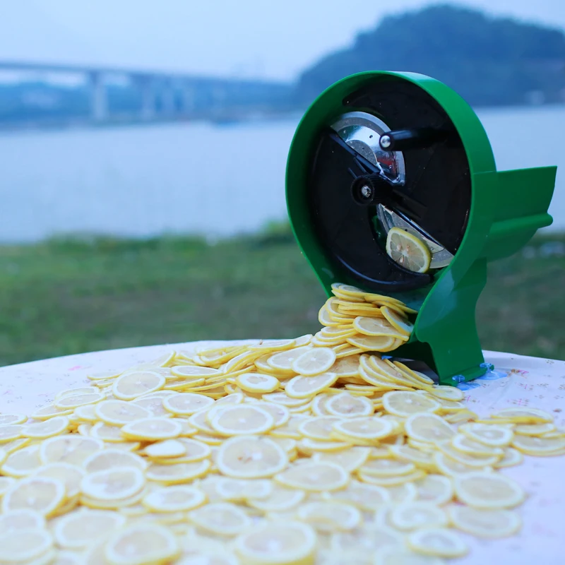 Ручная Поворотная коммерческих Lemon фруктовый овощной слайсер Еда для рубильной
