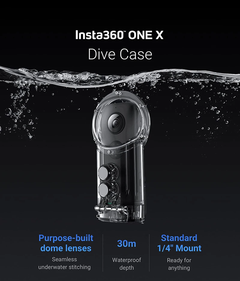 Insta360 One X/один X2 погружения чехол для Insta 360 X Водонепроницаемый или дайвинга на