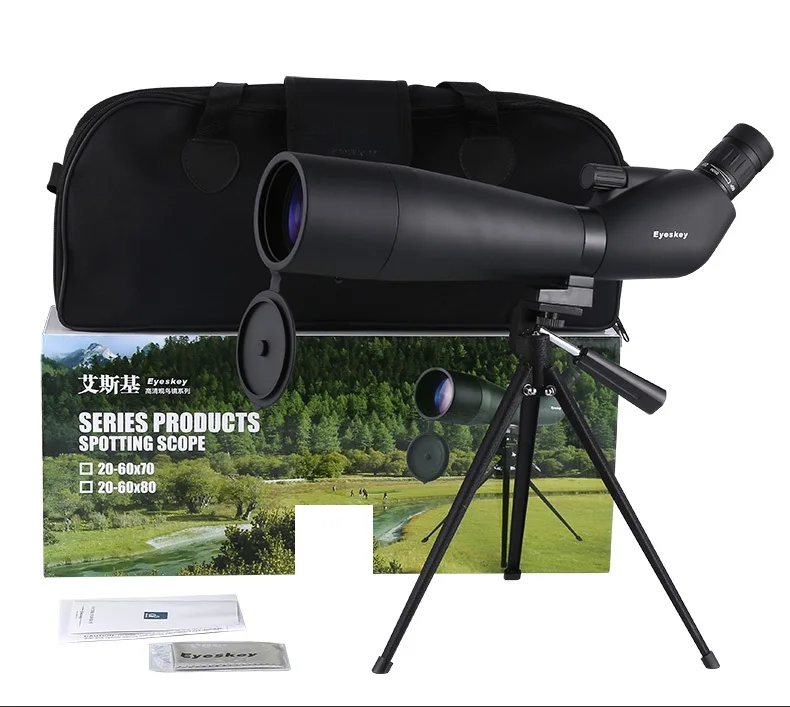 Зрительная труба 20-60x70 Zoom Монокуляр наружный телескоп с настольным штативом