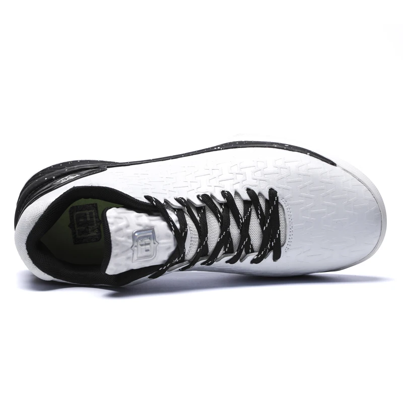 Черные/белые баскетбольные туфли дышащие ботинки большие размеры женские