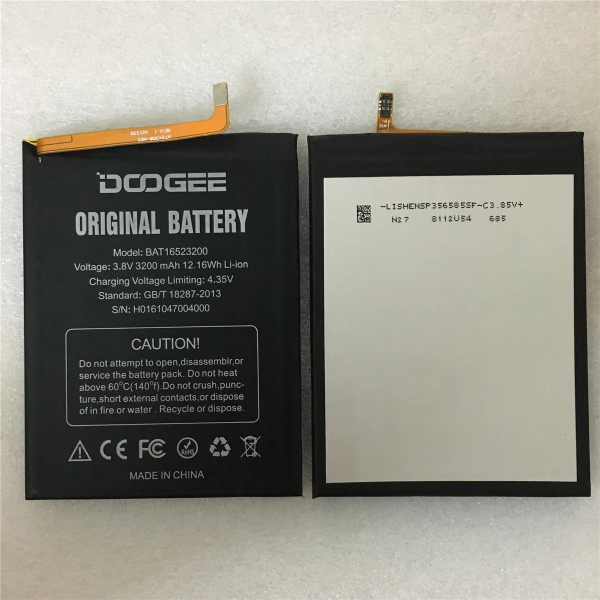 Новая Оригинальная батарея BAT16523200 MTK6750 запасная 3200 мАч для DOOGEE Y6 Y6C Piano