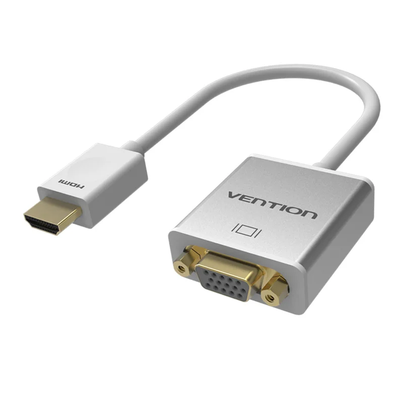 Vention металлический адаптер hdmi vga конвертер Cable1080p с аудио и Micro USB Порты разъёмы