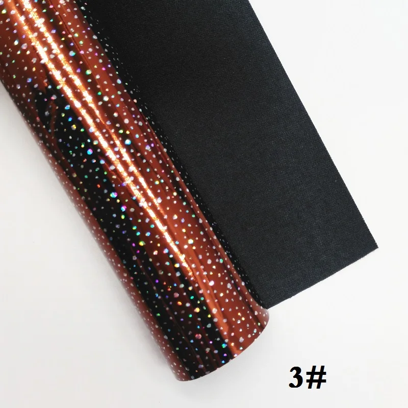 Glitterwishcome 21X29 см A4 размер винил для бантов Радужное тиснение Алмазная кожа Fabirc искусственная кожа листы для бантов, GM300A - Цвет: 3