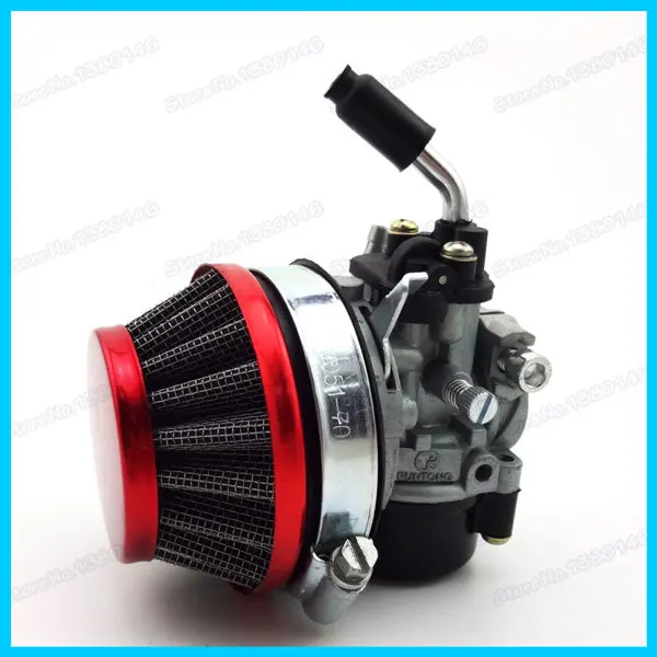 Racing Carb Carburetor with 60mm red air filter for 50cc 60cc 66cc 80cc Bicycle 2 stroke Gas Motorized Bike | Автомобили и