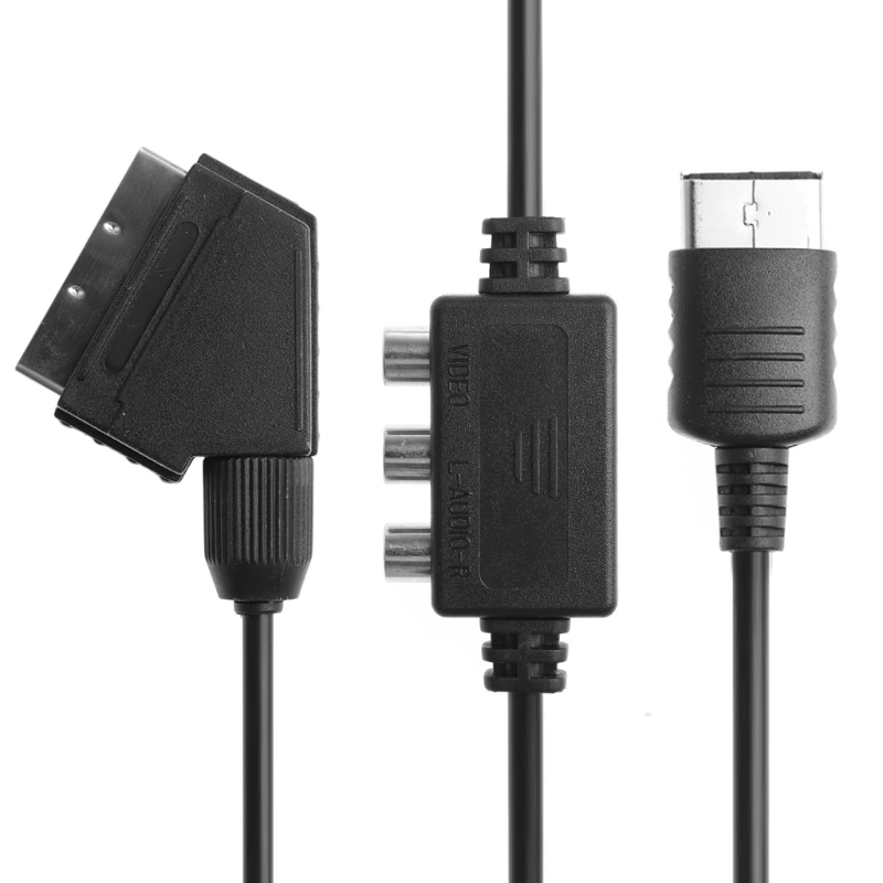 RGB Scart TV Lead DC консоль кабель шнур с AV Box адаптером для Sega Dreamcast|Кабели| |
