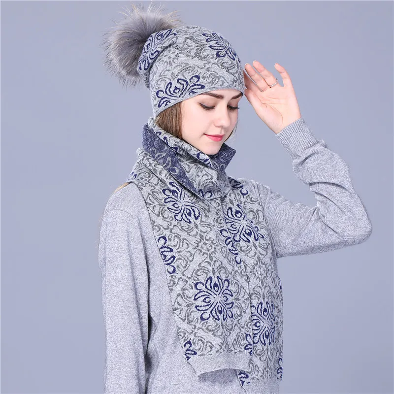 Xthree зимний шарф в китайском стиле шапка набор толстая двухслойная теплая