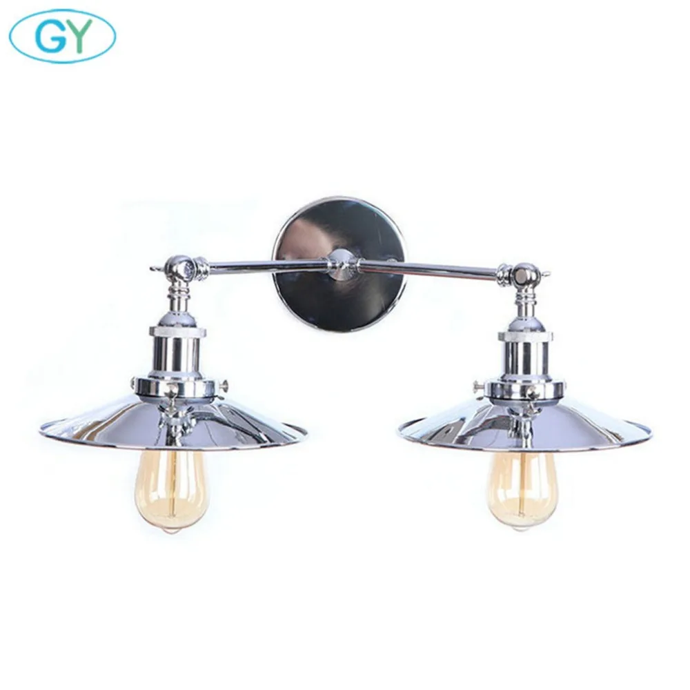 Старинный двойной Настенный бра винтажный промышленный 2 светильник s настенный