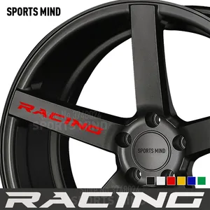 Наклейка на гоночный автомобиль, 5 шт., наклейка, колесные диски, гонки, эмблема, логотип для Honda Ford Focus Fiesta Hyundai Renault Kia SAAB, аксессуары