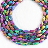 special multicolored hematite stone 57mm 612mm twist shape beads loose beads making jewelry b184