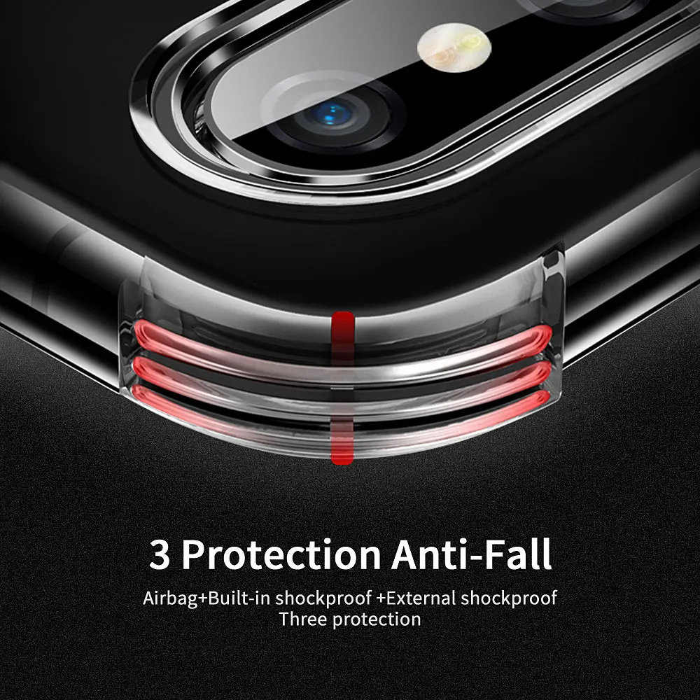 Противоударный чехол для телефона Essager для iPhone 11 Pro XS Max X XR 8 7 6 6S Plus 5 5S SE 8plus 7plus роскошный силиконовый чехол-накладка