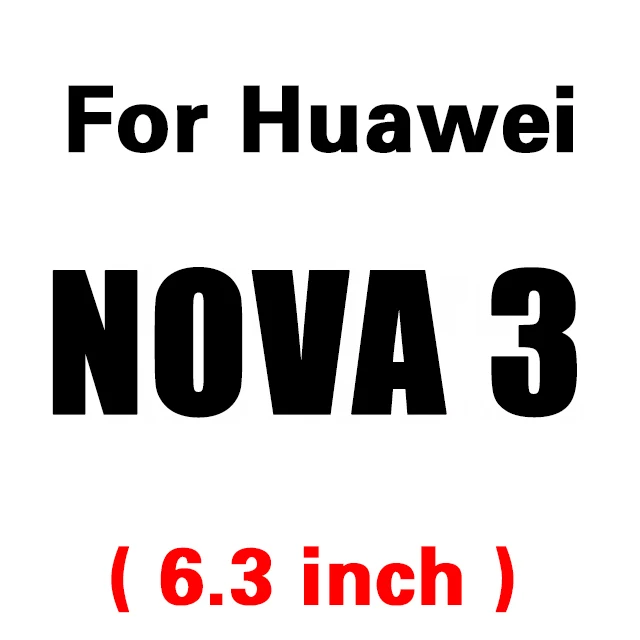 for Huawei Nova 3 9D полное покрытие из закаленного стекла для huawei nova 3 4 стекло nova 3i 3e Lite Защитное стекло для huawei nova 3 nova 4 защита экрана - Цвет: for Huawei Nova 3