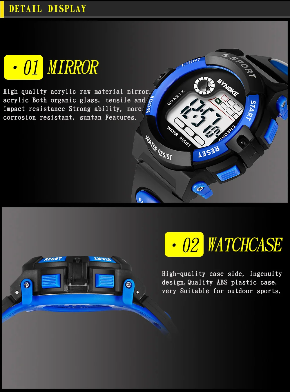 Детские светодиодные цифровые спортивные часы детские часы для мальчиков и девочек студенческие часы детские электронные наручные часы для ребенка Сюрприз подарок+ коробка