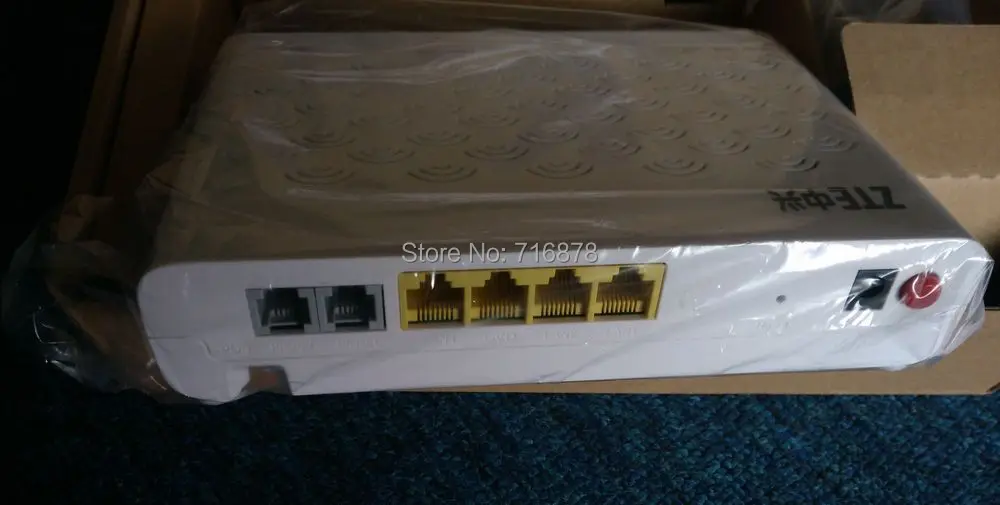 Английская версия GPON ZXHN F620 ONU/ONT V5.0 с 4 портами Ethernet и поддержкой 2 голосовых SIP или H248.