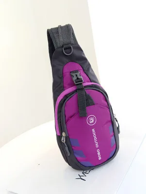 Мода мужчин талии Pack женщин вредителями сумку любит crossbody сумку открытый досуг водонепроницаемый грудь поездки фанни - Цвет: Фиолетовый