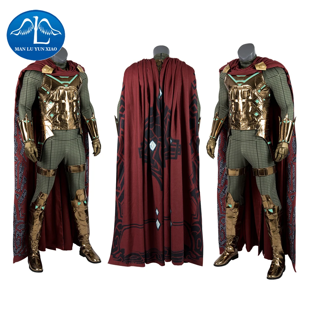Far From Home SpiderMan Mysterio Halloween Costume for Kids Man Halloween Cosplay Men's Superhero Sets Suit Anime Cloak Sets