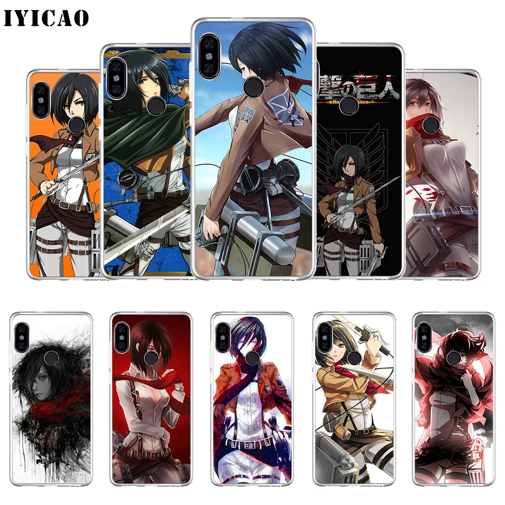 IYICAO Attack On Titan Mikasa Ackerman Мягкий силиконовый чехол для телефона Xiaomi Redmi 4A 5A 6A Note 7 6 5 Pro