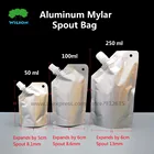 Дой Пак 50-250 мл, из алюминиевой фольги, со стоячим носиком, пакет для жидкости, соус, напитки, сдавливаемый носик для напитков, 20 шт.лот