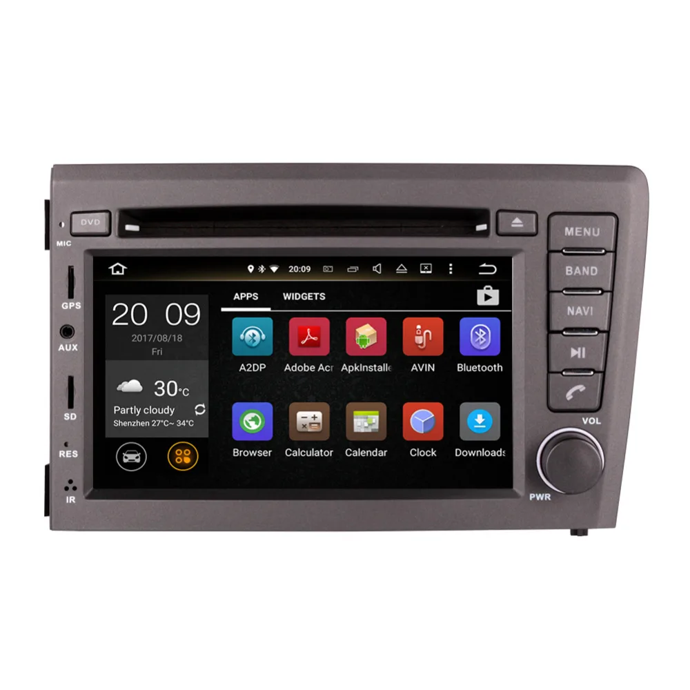 Автомобильный GPS навигатор Android 9 0 Восьмиядерный процессор ОЗУ 4 Гб для Volvo S60 V70 XC70