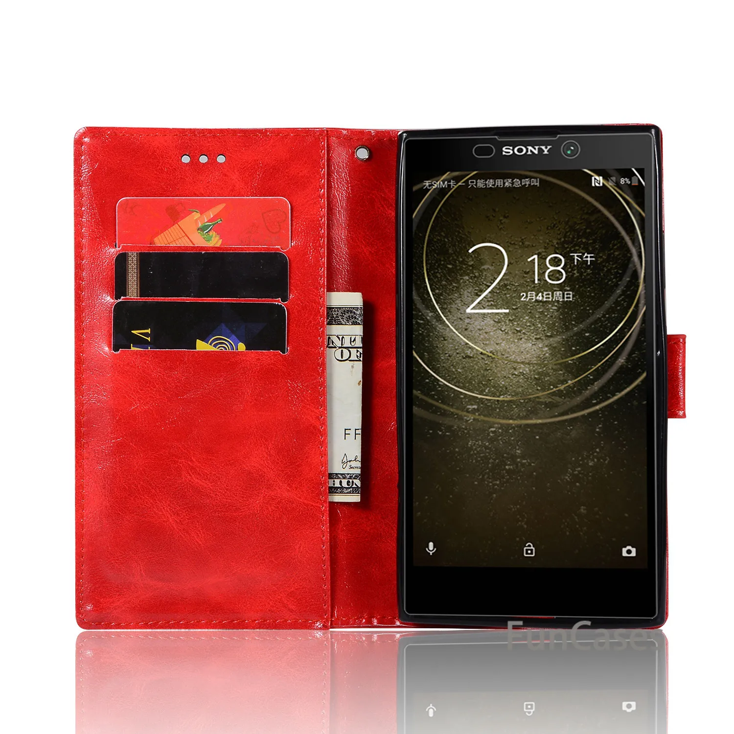 Винтажный чехол с тиснением для sony Xperia XA2 Ультра из искусственной кожи 5 2 &quot+