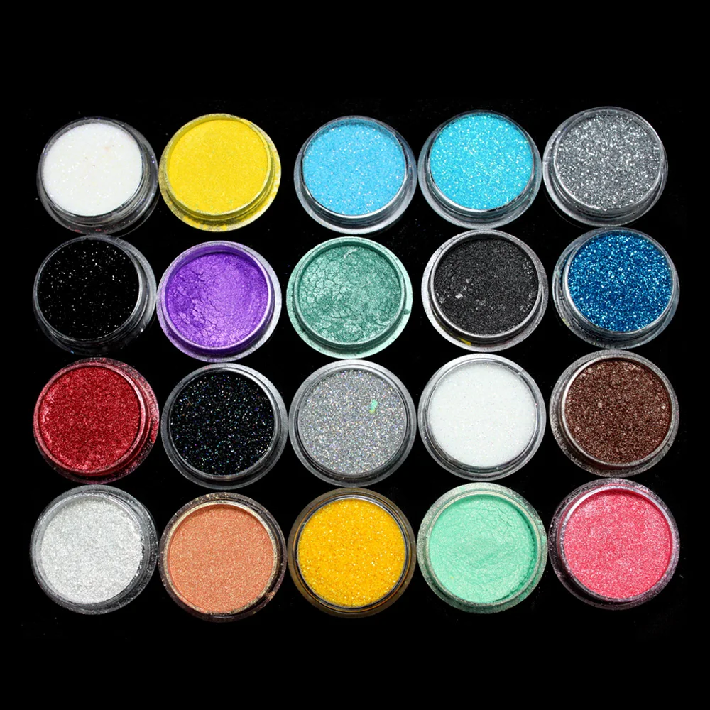 20 смешанных цветов пудра для глаз тени век косметика косметический салон набор