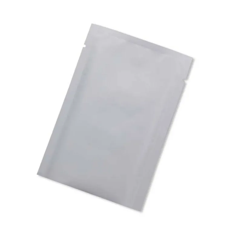 200 шт. маленький матовый белый пакет из алюминиевой фольги с открытым верхом