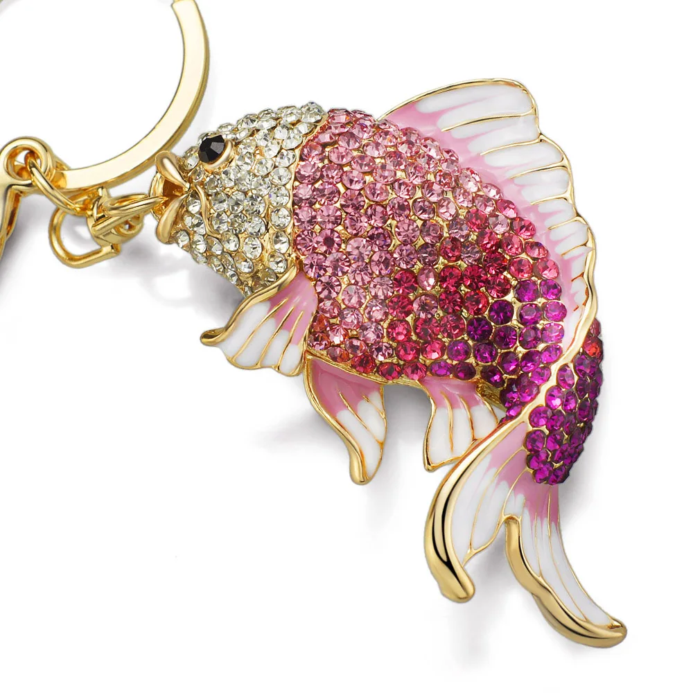 Dormon шикарный держатель с кристаллами в виде рыбки золотая рыбка для