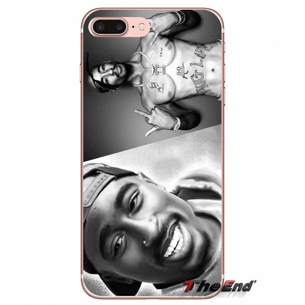 Рэп-певец 2Pac для телефона с изображением Тупака Амару Шакура мягкий чехол для Apple IPhone X 4 4S 5 5S SE 5C 6, 6 S, 7, 8plus, 6 Plus, 7 Plus, 8 для корпуса - Цвет: images 7
