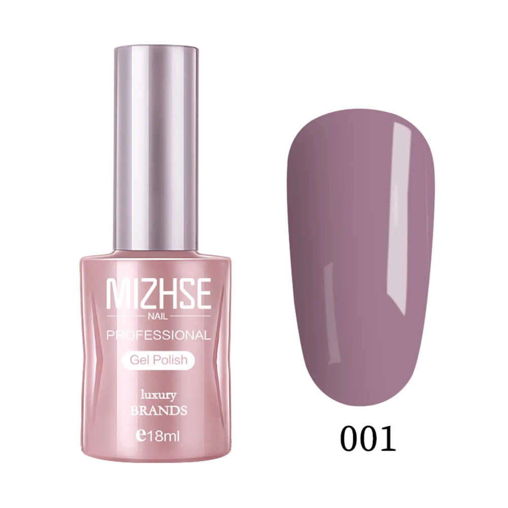 DSH001 MIZHSE 18ML UV Gel Top Base Coat Gel Varnish Nail Polish Nails Art UV LED Soak-Off Gel lacquer Primer Base Nude Red Wthie Color - Цвет: DSH001