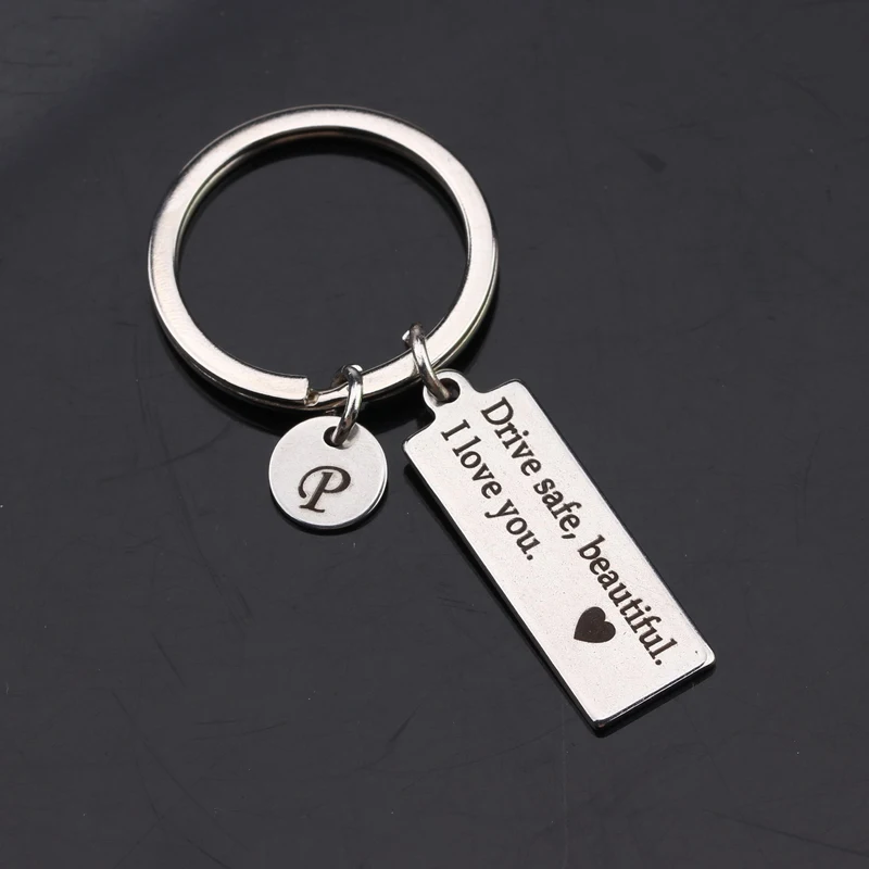 Специализированный брелок для ключей с инициалом имени и 26 буквами | Украшения