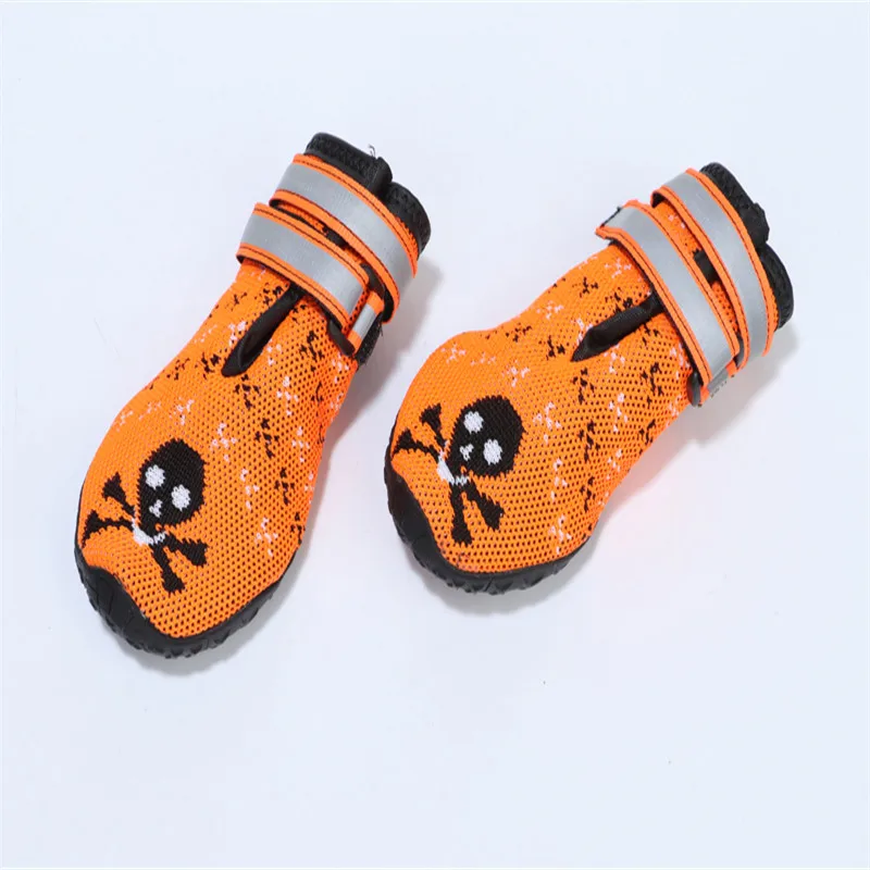 (4 шт./компл.) дышащая обувь для больших собак персонализированные кроссовки с