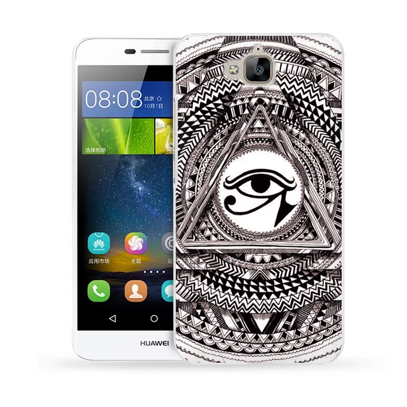 2016 твердый пластик Защитный чехол для Coque huawei Y6 pro Y6pro пластиковая задняя крышка