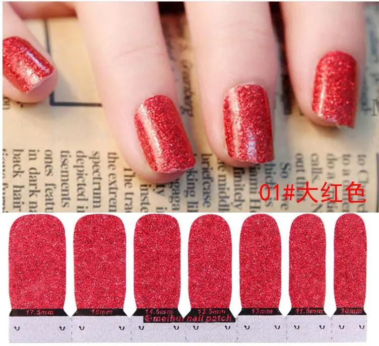 12 шт. однотонные блестящие наклейки для ногтей|sticker nail art decals|nail stickers artnail decals |
