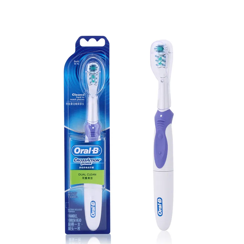Электрическая зубная щетка Oral B Cross Action для отбеливания зубов электрическая без