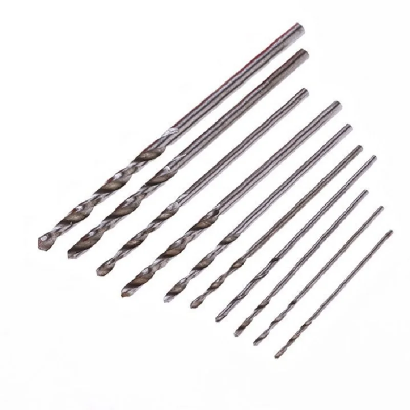 

100pcs 0.5 0.6 0.7 0.8 0.9 1.0 1.2 1.4 1.6 1.8 2.0mm Twist Drills bits Set 4341