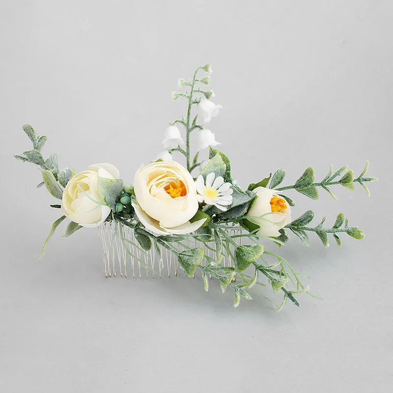 

CC Tiaras And Crowns Hiar Combs Garland Wedding Accessories For Party Engagement Fine Jewelry Handmade Forest Style Gifts hx116