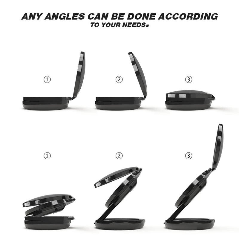 Мини светодиодное зеркало для макияжа 1X/5X Magnifing компактное ручное складное маленькое портативное карманное зеркало с аккумулятором или usb-кабелем для зарядки