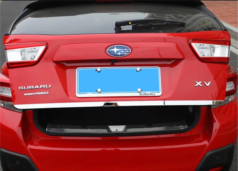 Для Subaru XV Crosstrek 2018 2019 крышка багажника задняя дверь полоса молдинг украшение