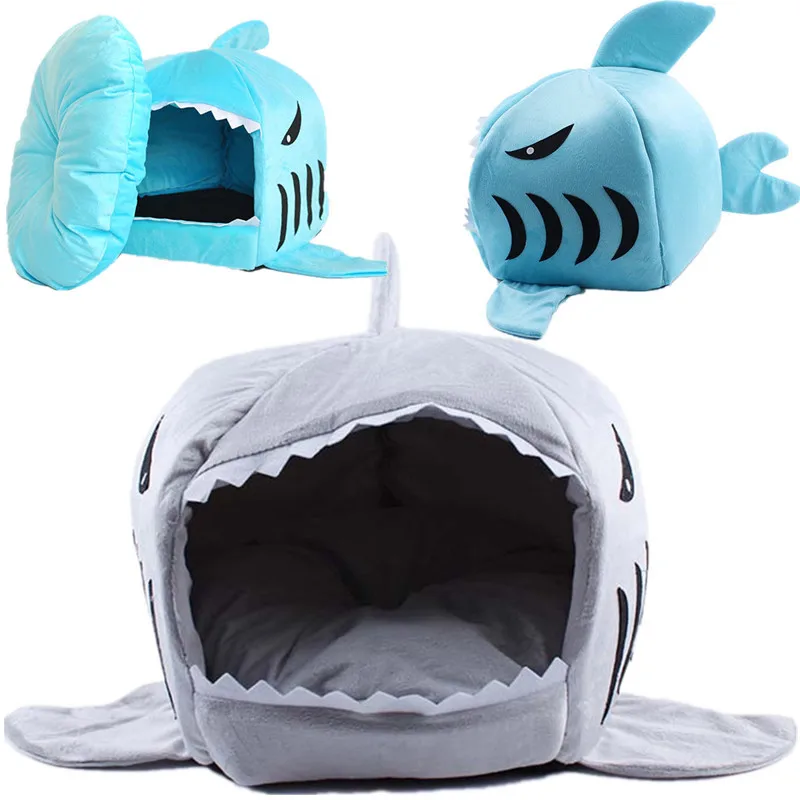 Мягкий кота собаки кровать с изображением акулы из мультфильма Мышь Форма