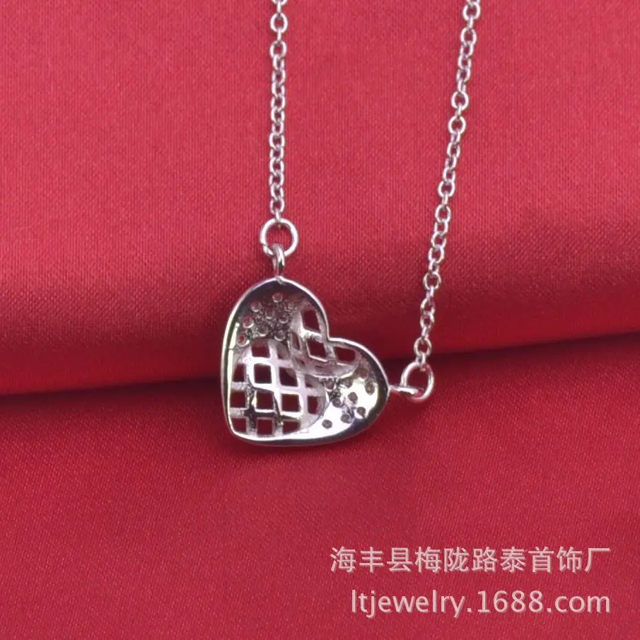 

5pcs/lot HWPE14654 women necklace jewelry silver pendant chains 925 sterling silver, free shipping