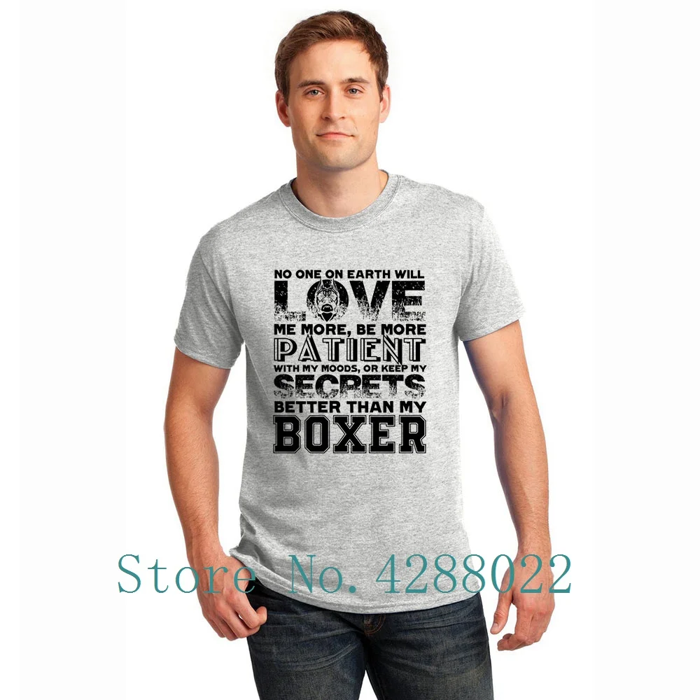 Love Boxer Dog футболка с круглым воротником для отдыха Свободная мужская Летняя Camiseta