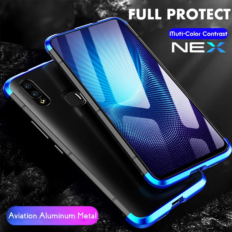 ADKO Luxury Aluminium Metal Frame Bumper Case For Vivo Nex Hard Protective Shockproof Cover VIVO S |