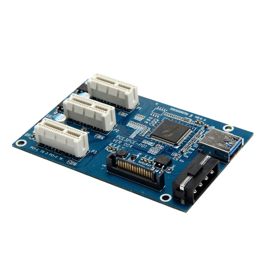 PCI e Express 1X до 3 портов переключатель мультипликатор концентратор переходная карта