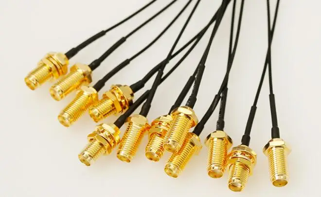 50 шт. SMA кабель прямой разъем к IPEX гнездовой RF Pigtail uFL/u.FL/антенна IPX адаптер провод