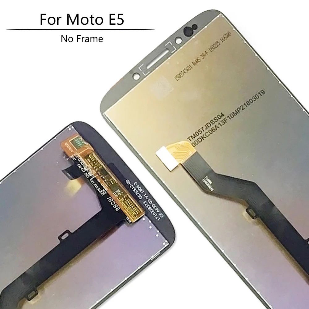 5," для Motorola Moto E5 XT1944-2 XT1944-4 ЖК-дисплей дигитайзер сенсорный экран с рамкой в сборе для Moto E5 дисплей XT1944