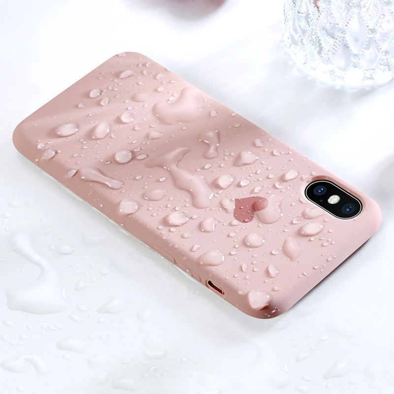 Силиконовый чехол для телефона iPhone X XR XS Max 6 6S 7 8 Plus с сердечком эластичные