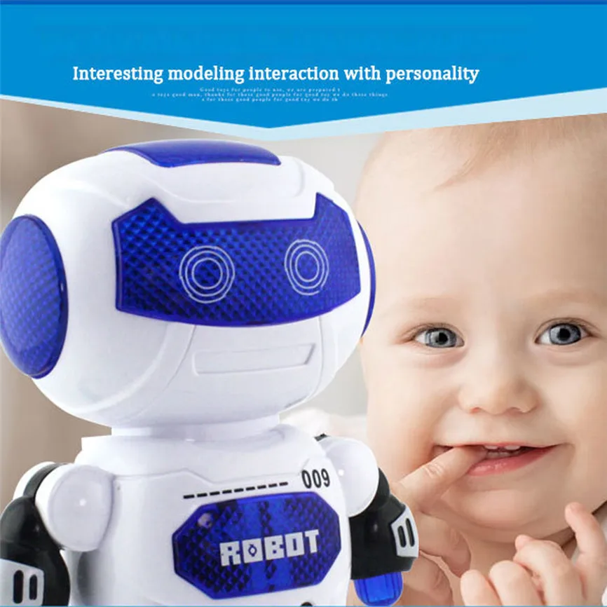 Electronic Dancing Robot With Musical & Lighting AA Batteries Fun Learning Toys For Kids Pet 5.90x3.15x7.68 inches | Дом и сад