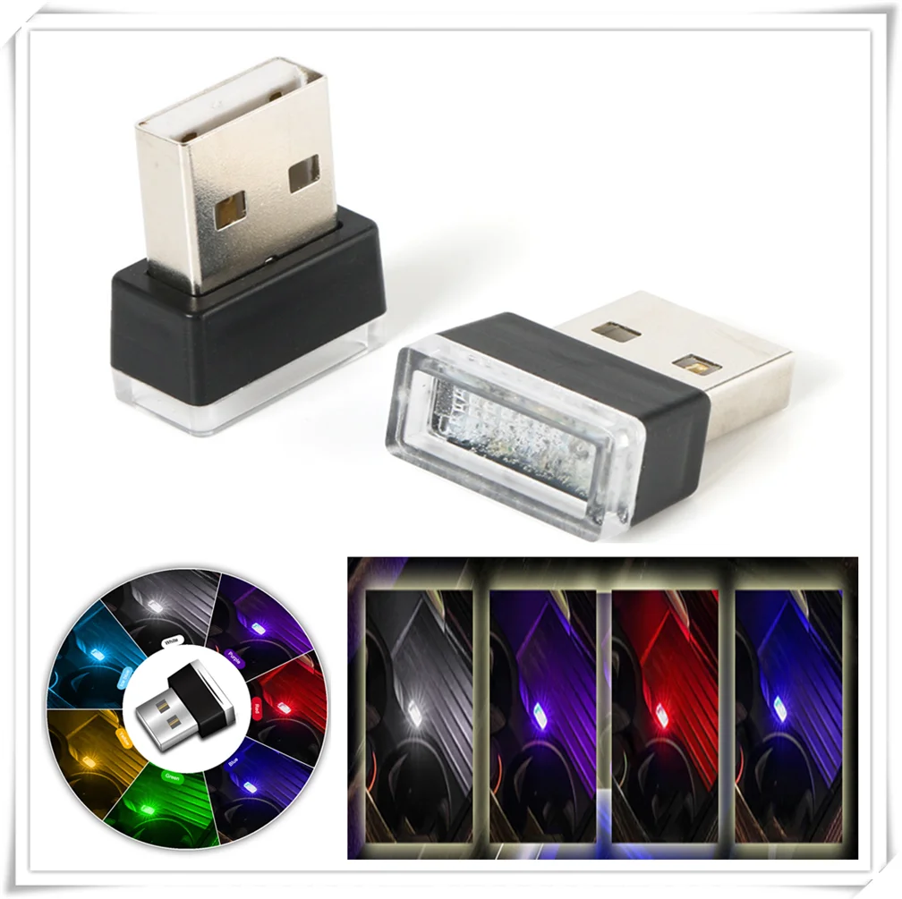 Автомобильный интерьер USB атмосферный свет Вилка декоративная лампа для Suzuki gsr gsxr