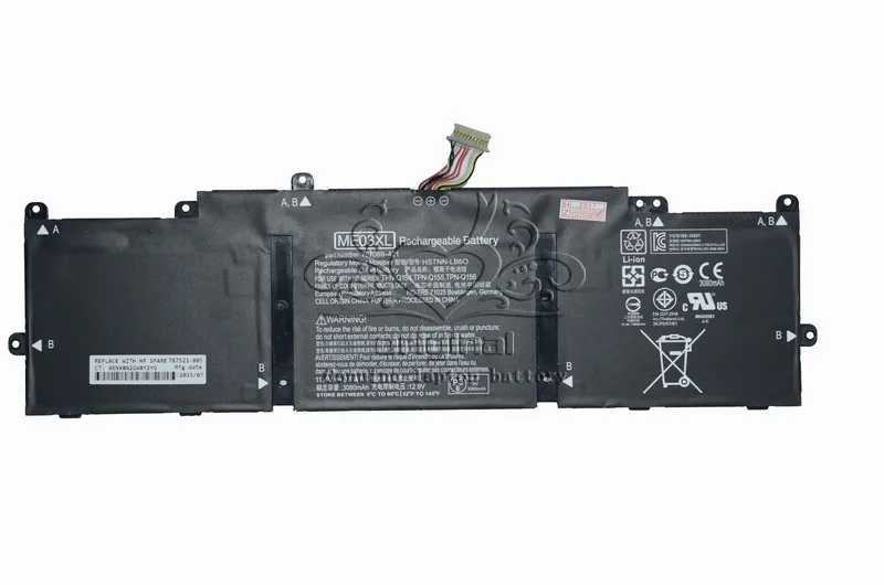 Оригинальный аккумулятор JIGU ME03XL для ноутбука HP Stream 11 13 C010NR 787089 421 787521 005 HSTNN UB6M