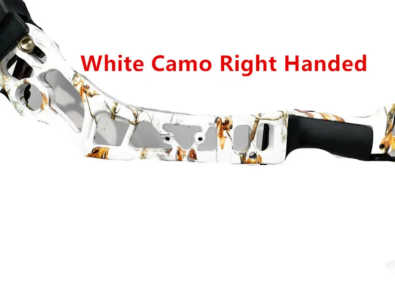 White Camo Right 35-70lbs Регулируемый блочный лук мощный шкив лук с 80% энергосберегающей структурой для наружного стрельбы из лука охота стрельба 4 вида цветов - Цвет: White Camo Right
