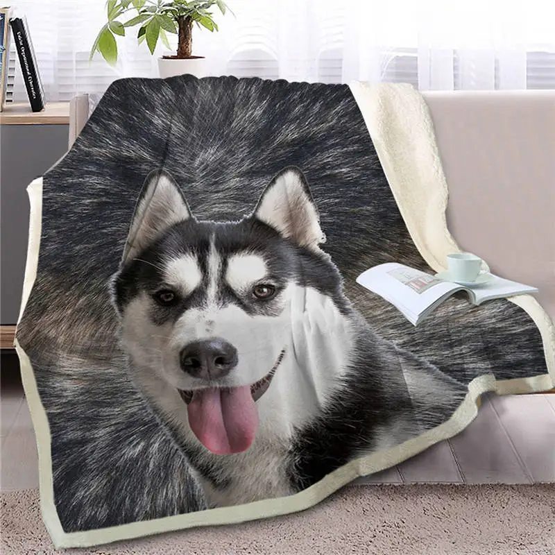 Dog6 Blesslive одеяло с французским бульдогом, шерпа, на кровать, рождественский подарок, 3D покрывало с мехом собаки, животных, для взрослых, коричневое, серое, постельное белье, Манта - Цвет: Dog6